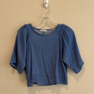 Zara Blue Women's Cropped Top, size S